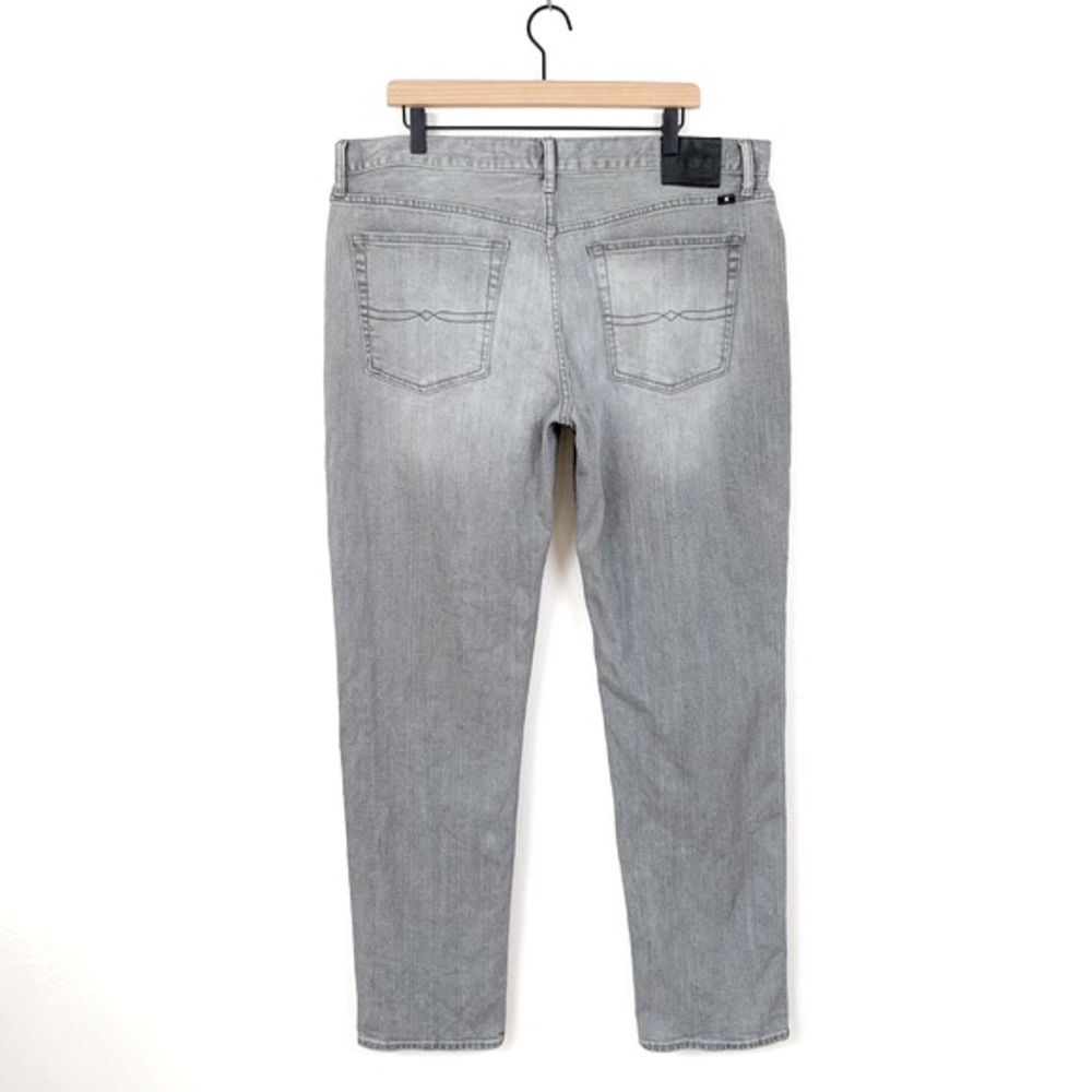 Lucky Brand 121 Heritage Slim Button Fly Jeans (Distressed Faded Grunge Indie) - Picture 3 of 7